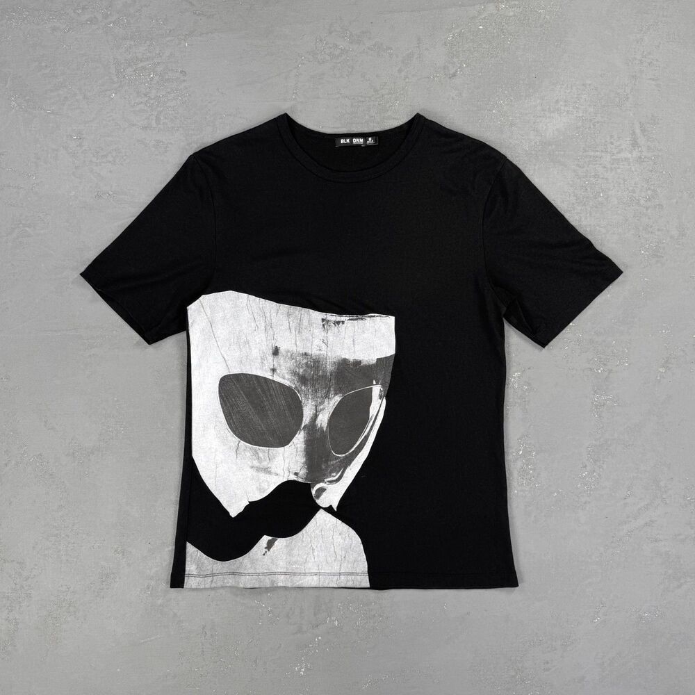 BLK DNM x Jesse Draxler Black Cotton Screen Print T-Shirt Men's Medium